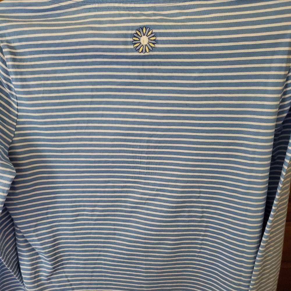 APPLESEED'S STRIPED TOP WITH EMBROIDERED DAISIES - Picture 2 of 7